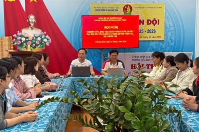 Ngày 21/3/2026, Chi bộ Trường TH Trần Quốc Toản tổ chức nghiên cứu, học tập, quán triệt những nội dung theo yêu cầu tới đảng viên, viên chức trong đơn vị!