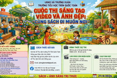 CUỘC THI SÁNG TẠO VIDEO VÀ ẢNH ĐẸP :”CÙNG SÁCH ĐI MUÔN NƠI”